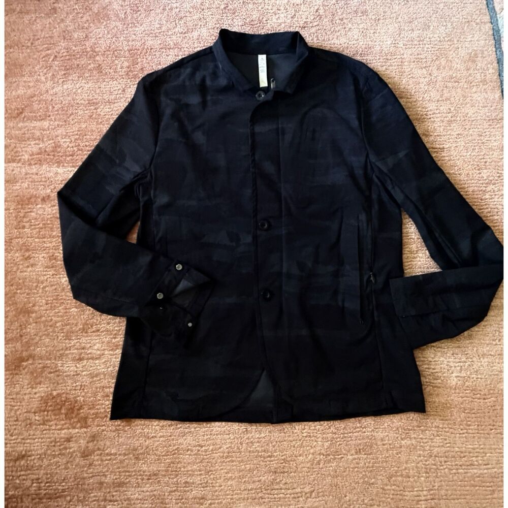 Lululemon Men’s Black Camo Tech Blazer Jacket Size L